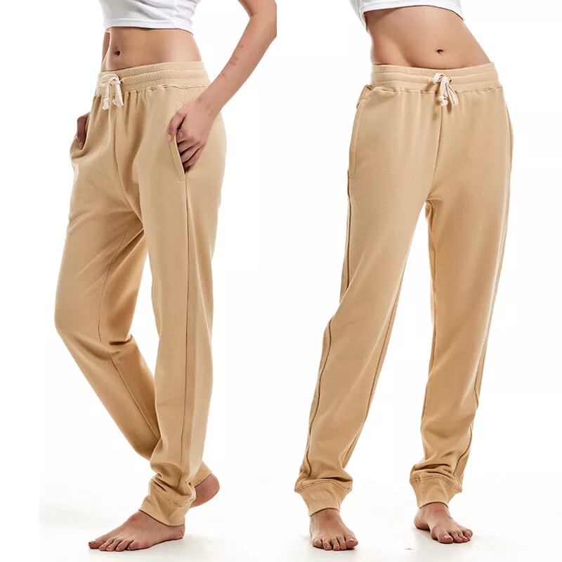 Femme Jogging Pantalon Course Survêtement avec Poches Conique Salon Souple