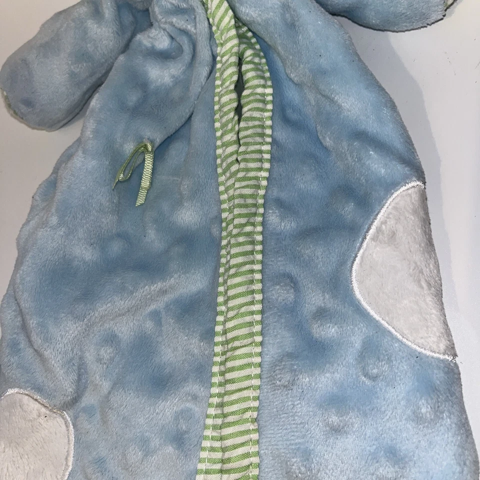 MUD PIE BLUE DOG Parche Ocular MANTA SEERSUCKER MINKY RAYAS VERDE AMOR Cachorro Foto 3 de 4