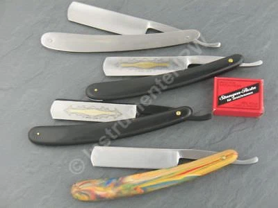 4 Rasiermesser Razor Nass Rasierer mit 1 Schleif Paste aus Solingen NEU