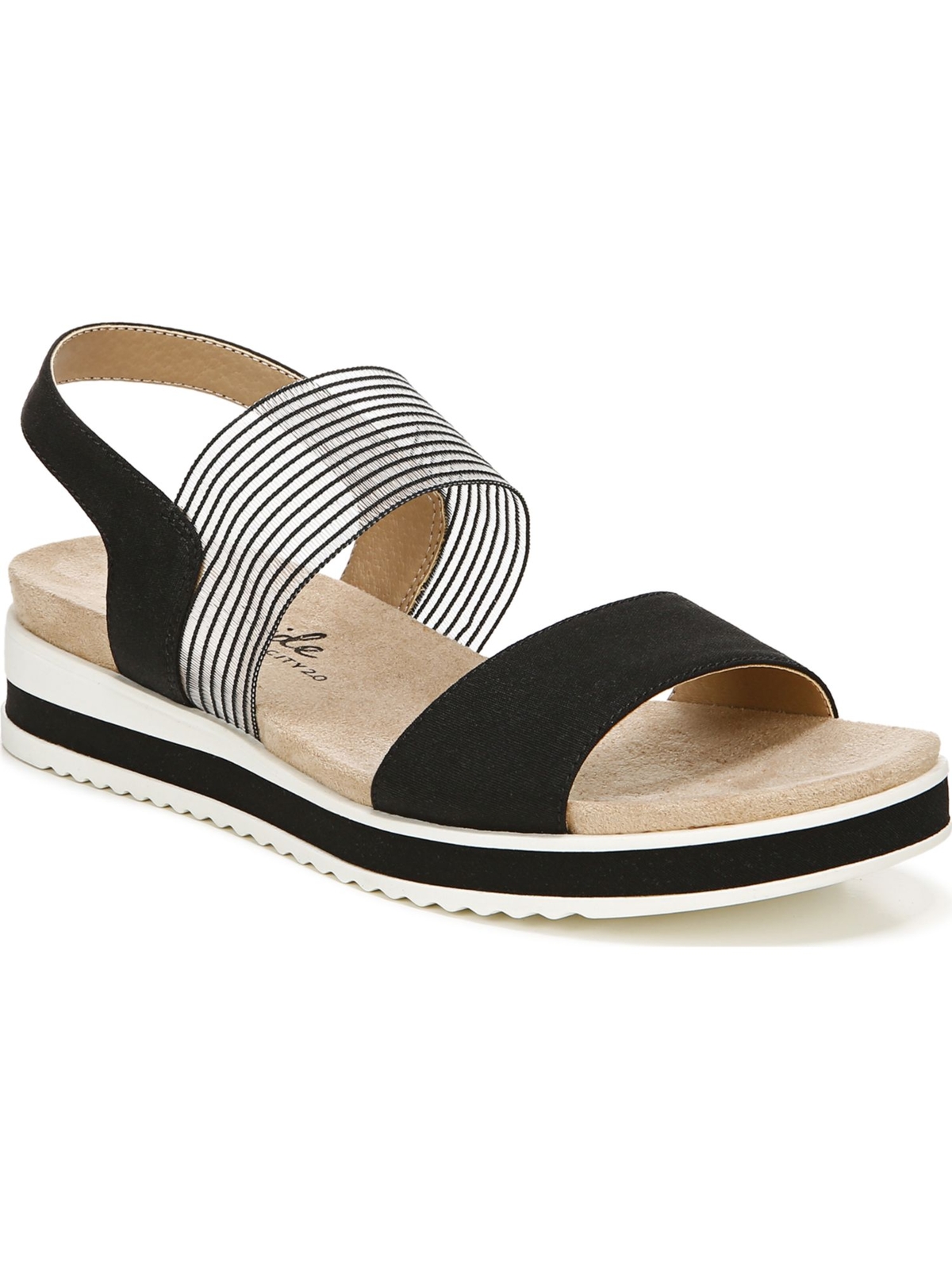 LIFE STRIDE VELOCITY Женские черные босоножки на танкетке с острым носком на платформе 1, 8,5 Вт