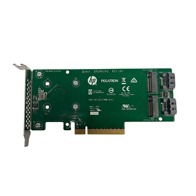 HP 759238-001 SATA M.2 Dual Drive PCIe Riser spare 759505-001 low bracket