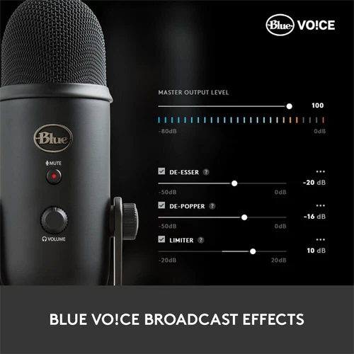Logitech Blue Yeticaster Professional Broadcast Bundle with Yeti USB Microphone