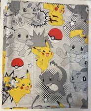 Pokemon Pikachu Pokeball Full FLAT Sheet ONLY Nintendo Polyester 2022 Franco