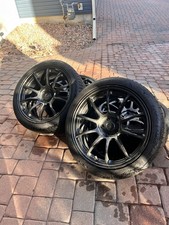 Rays Volk Racing ZE40 19x9.5 +22 5x114.3 Diamond Dark Gunmetal. Set of 4