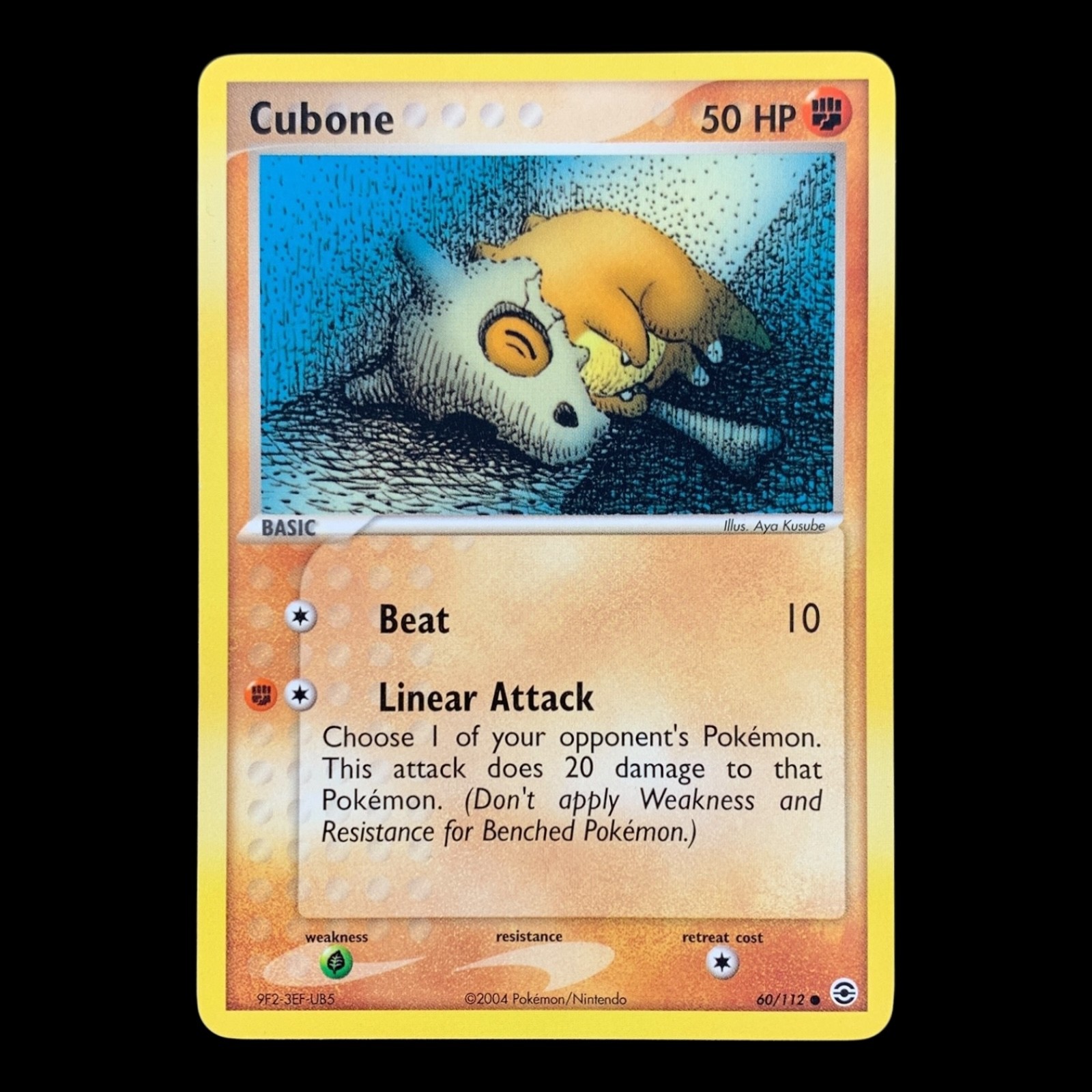 Cubone 60/112 EX FireRed LeafGreen Common Pokemon Card 2004 English NEAR MINT!