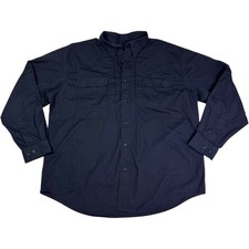 5.11 Tactical Series Button Up Shirt Men's XL Black Military Airsoft Utility