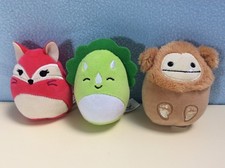 McDonald’s Squishmallows 2023 Mini Plush Bundle FIFI Fox, BENNY Bigfoot,TRISTAN