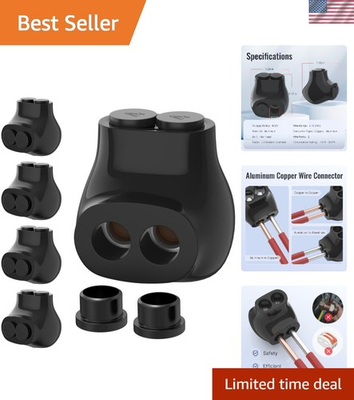 #ad 2 Port Insulated Multi Tap Connector 4 14 AWG Aluminum to Copper Wire Connect... $51.19