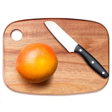 Small Acacia Wood Cutting Boards for Kitchen with Hanging – Mini Wooden Cutti...
