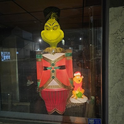 Dr. Seuss' The Grinch Giant Christmas Nutcracker LED Blow Mold Outdoor Decor 6ft