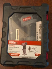 Hyper Tough 12-Piece Cordless Router Kit 12-Volt Max Brushless Battery & Charger