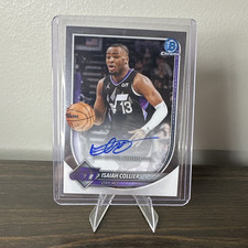 Topps 2024-25 Bowman Chrome Isaiah Collier Utah Jazz Auto Insert BCA-IC