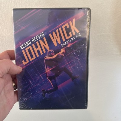 John Wick: Chapters 1-3 (DVD 2019) Keanu Reeves Continental Hotel Parabellum NEW