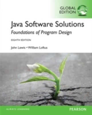 Java Software Solutions: Foundations Of Program Design Taschenbuch
