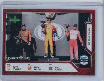 Alex Palou IMS Road Podium Red Foil /35 2026 Parkside Indycar Hush #90 Card