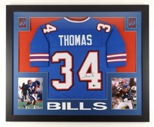 1991 NFL MVP Thurman Thomas Signed Framed Buffalo Bills Jersey -Beckett Hologram