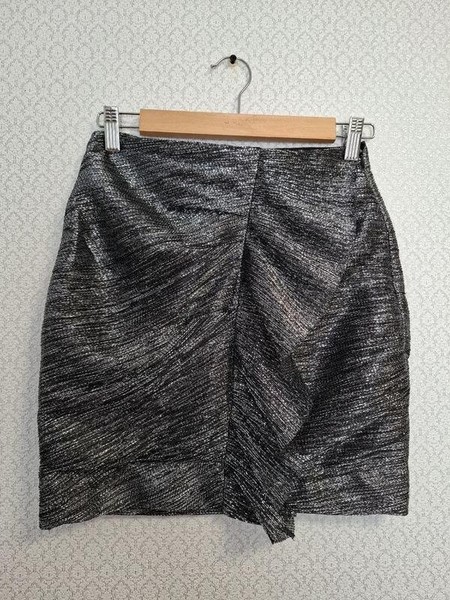 Women Maje Skirt Silver Polyester 34 / XS / 42