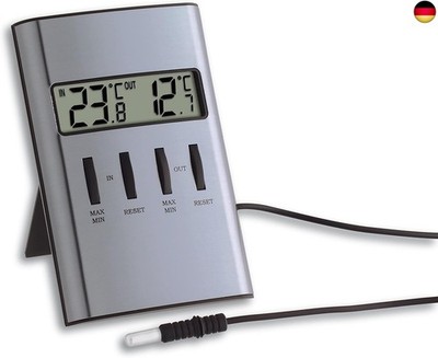 TFA Dostmann Digitales Innen-Außen-Thermometer, Innen-/Außentemperatur, H