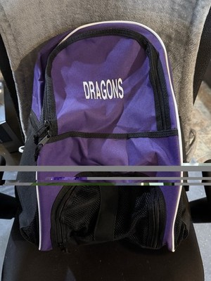 Purple Dragons Backpack Sport Bag School Travel