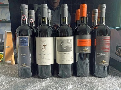 10 Fl. Toskana-Paket: Poggio Bonelli & Chigi Saracini  * Ch. Cl. Riserva + Super