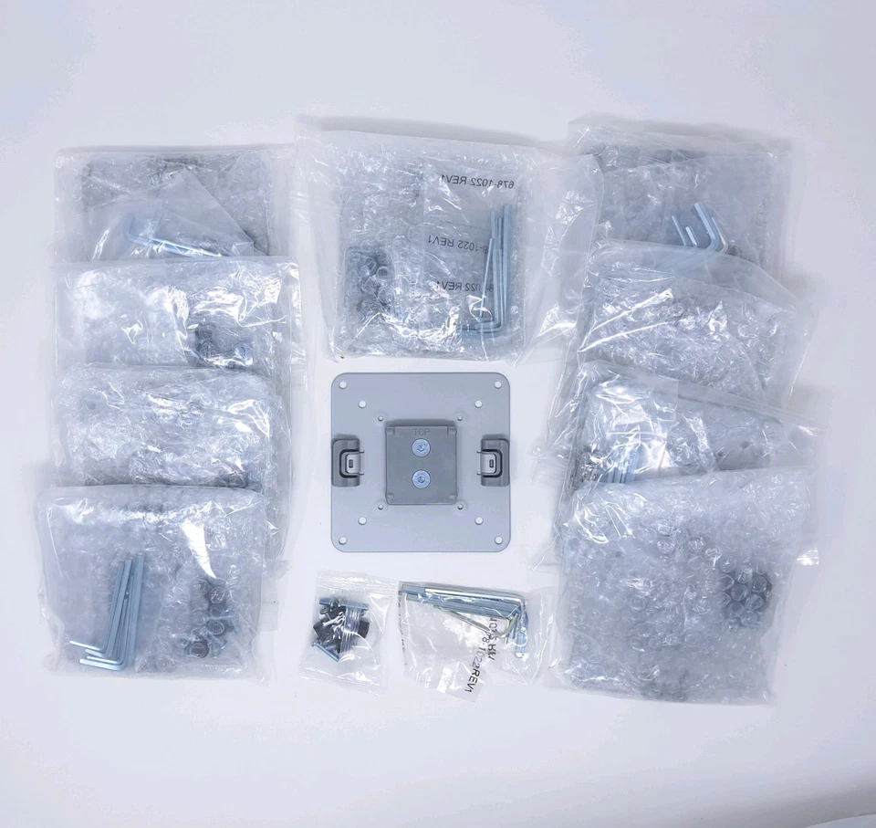 Humanscale VESA Mounting Plate NEW 10 Pack 1214A w/ Mount Kit 100mm 75mm Pattern - Image 2 of 2