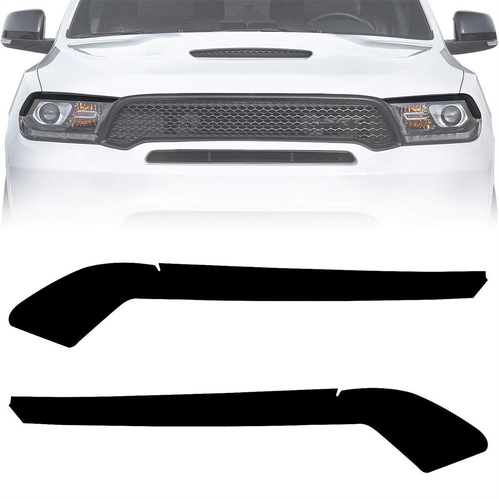 2Pcs Car Headlight Smoke Vinyl Tint Overlays For Dodge Durango 2014-2021