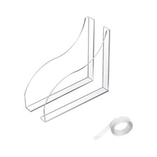 Transparent Silicone Barrier for Bathtub and Sink For Splash 8.6x7.4in