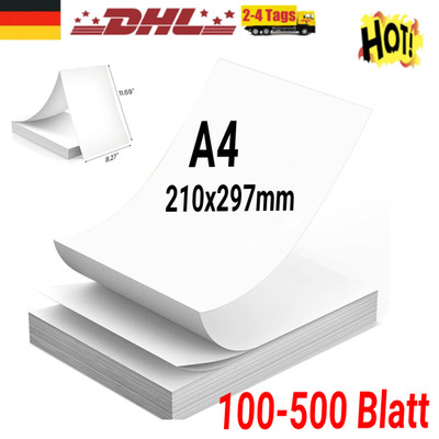 A4 210x297mm Thermopapier Thermodruckerpapier faltbar für Phomemo M08F 100-500x