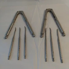 VTG Nut Cracker & Picks Set of ( 8) Christmas Holiday