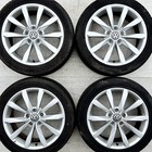 Set Genuine VW Golf 17 Dijon Alloy Wheels 225 45 Tyres Caddy Van Plus GTD Rims