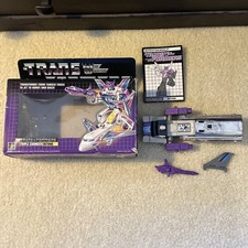 Transformers G1 Original Octane Triple Changer W  Box  Manual & Gun 1986