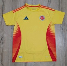 Colombia National Team Jersey Adidas 2024 Home Copa America Large Yellow Orange