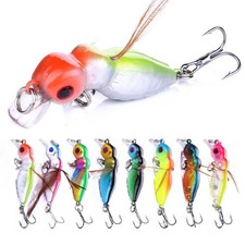 8pcs Bionic Wasp Insect Bait Fly Fishing Lure Topwater Trout Tackle 4.5cm/3.5g