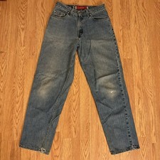 Vintage Levi’s Silvertab Loose Relaxed Baggy Distressed Jeans 30x30 Made In USA