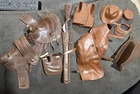 Large Lot Of Marx Johnny West Accessories Saddles Hats More