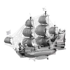 Piececool 3D Puzzle for Adults Metal Pirate Ship Model Kits, The Queen Annes ...