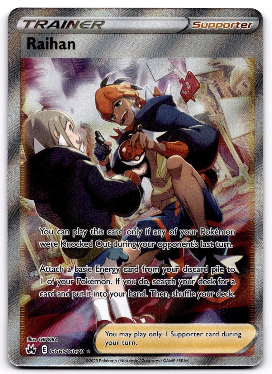 raihan pokemon card value GG65/GG70 Crown Zenith: Galarian Gallery for sale You can play this card only if any of your Pokemon were Knocked Out during your opponents last turn Raihan - Crown Zenith: Galarian