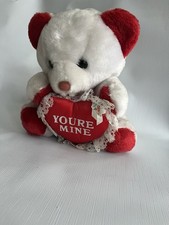 Vintage Lemonwood Asia Ltd. Valentines You re Mine Heart Teddy Bear