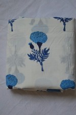 Hand Block Print Floral Fabric 5 Yard 100 Cotton NO TARRIF CHARGES 100 ZK 209