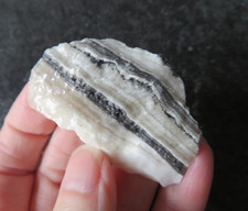 RARE ZEBRA (PHANTOM) CALCITE (13.7 grams / 53 mm) NATURAL (19) 'TRANSFORMATION'