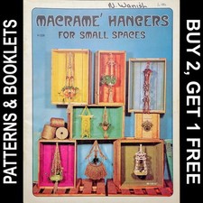 Vtg Craft Course Pub H-228 Macrame Hangers for Small Spaces 13 projects &copy;1975