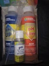 General Hydroponics pH Control Test Kit - GH 8 oz Up Down Adjustment Combo FAST