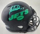 Justin Fields Signed New York Jets Eclipse Mini Speed Helmet BAS