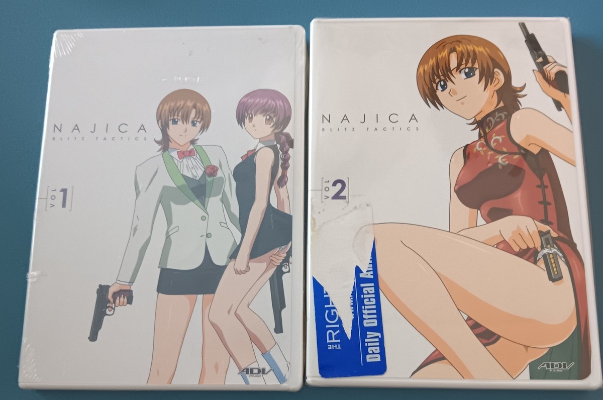 Najica Blitz Tactics Vol 1 & 2 DVD Lot NEW Sealed ADV Anime