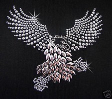 Rhinestone iron on transfer hot fix. T- Shirt transfers