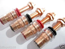 4PCS CMC-858-LU-CU-R Pure Copper Speaker Binding POST Swiss Cu