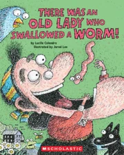 There Was an Old Lady Who Swallowed a Worm - Paperback - GOOD