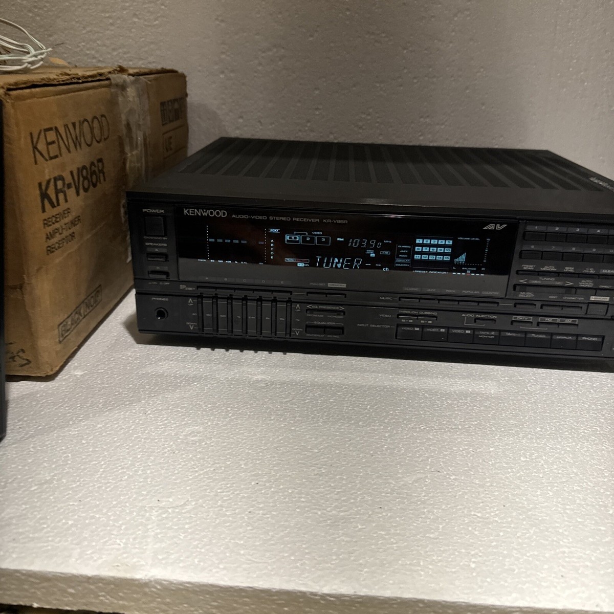 KENWOOD KR-V86R 80wpc AM-FM Stereo Receiver 7-Band EQ 1987 | eBay