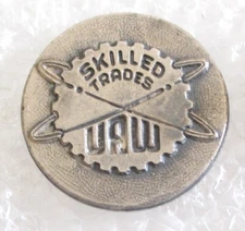 Vintage UAW United Auto Workers Union Skilled Trades Pin
