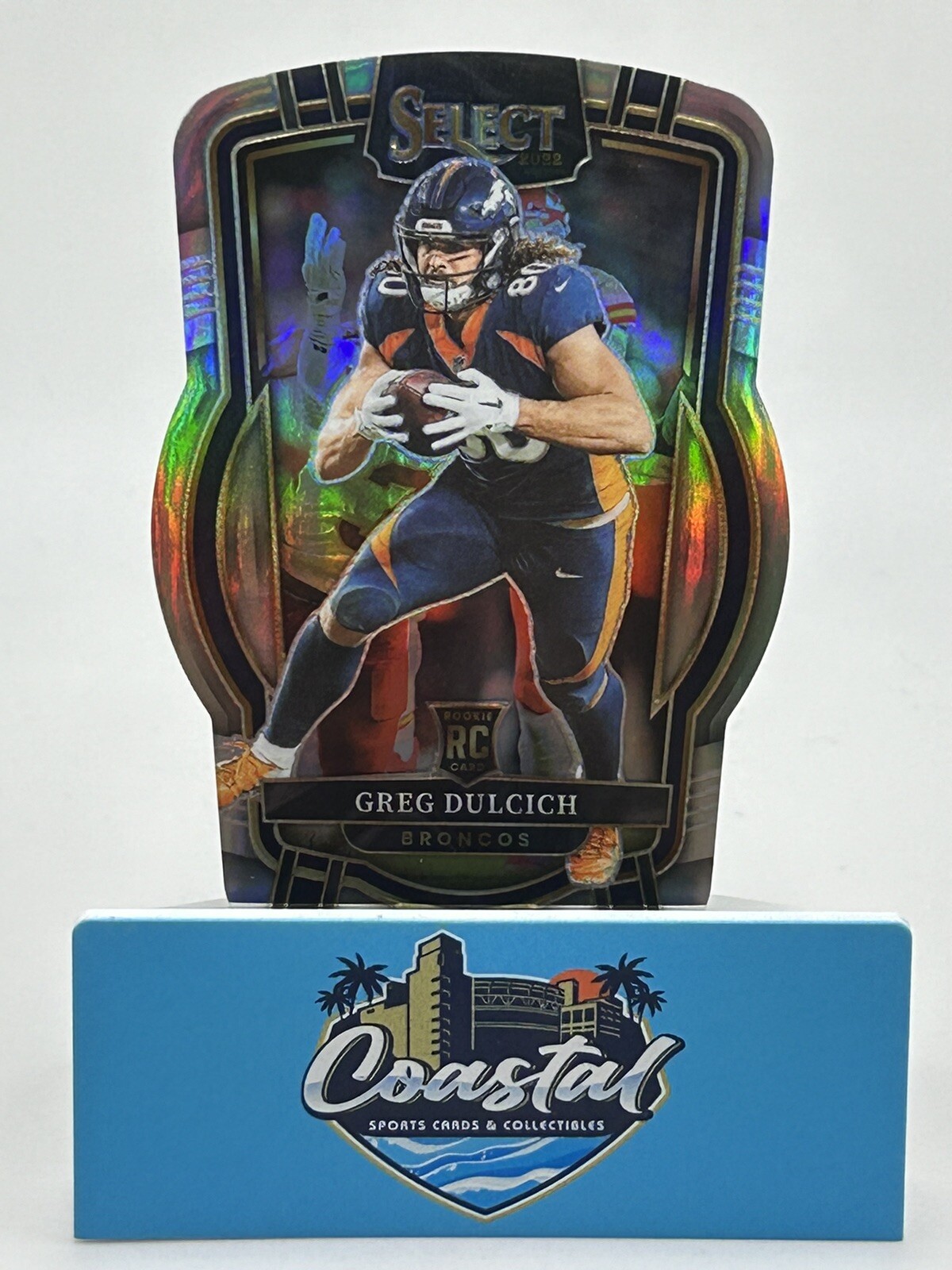 Greg Dulcich 2022 Select Club Silver Die-Cut Prizm Rookie